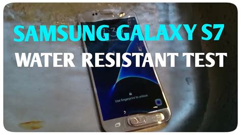 Samsung Galaxy S7 Water Resistant Test Youtube