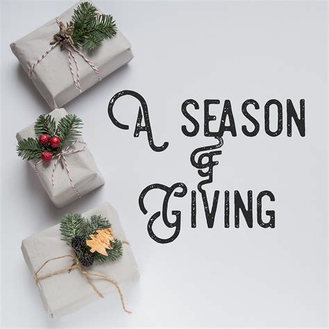 A Season of Giving