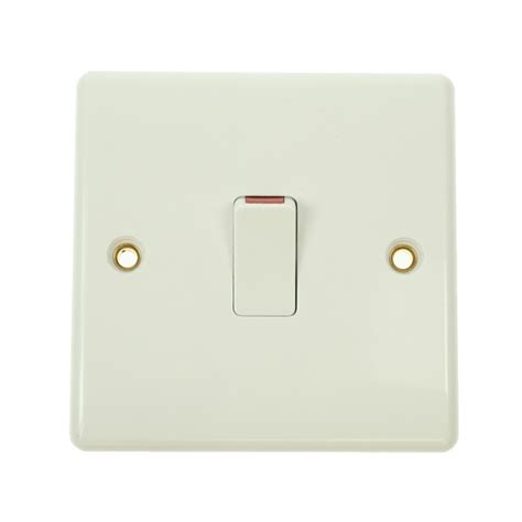 BG Electrical Nexus 20 Double Pole Single Switch With Cable Outlet