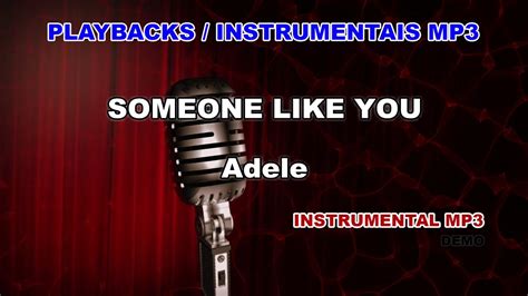 Playback Instrumental Mp3 Someone Like You Adele Youtube