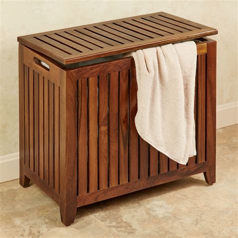 Jonas Large Teak Wood Hamper