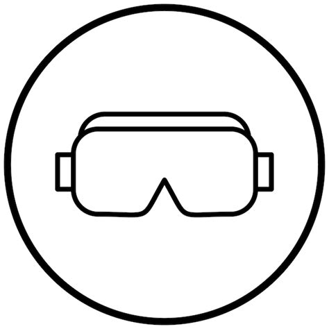 Premium Vector Safety Glasses Icon Style