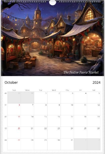 Calendrier Mural Fantastique 2024 Paysages Et Lieux Fantastiques