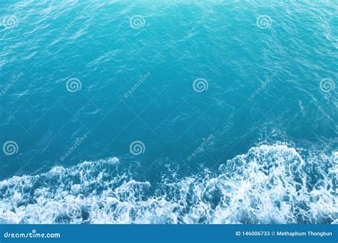 Beautiful Turquoise Ocean Waves From Nature Stock Image Image Of