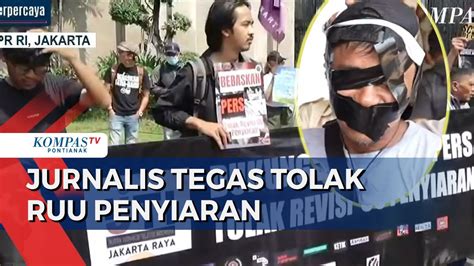 Jurnalis Gelar Aksi Demo Di DPR Tolak Revisi UU Penyiaran Bahayakan