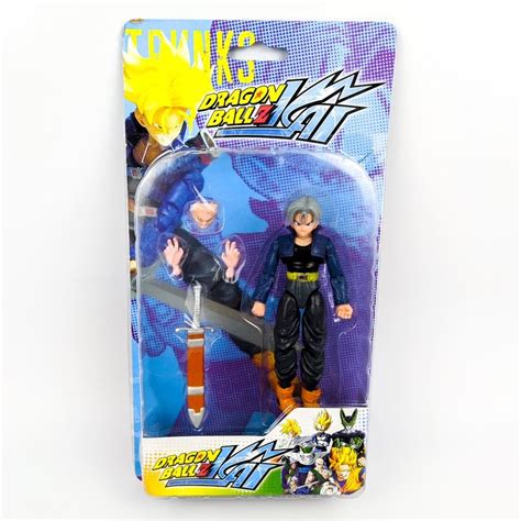 Boneco Action Figure Brinquedo Mirai Trunks Goku Articulado Troca