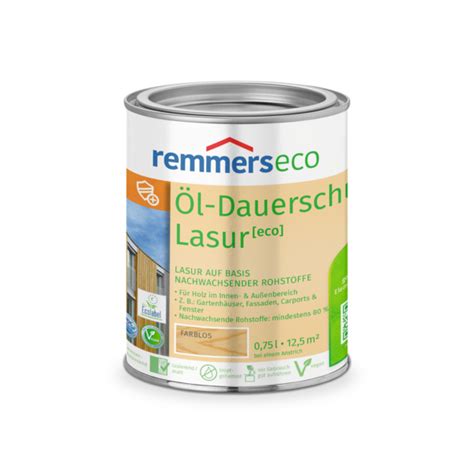 Eco L Dauerschutz Lasur Farblos Transparent L Von Remmers Online