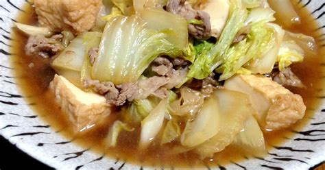 白菜と牛肉のすき煮♪ By きっちゃん410 【クックパッド】 簡単おいしいみんなのレシピが367万品