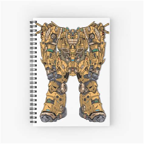 Cuaderno De Espiral Robot Mecha Gigante De Guerra De Armadura