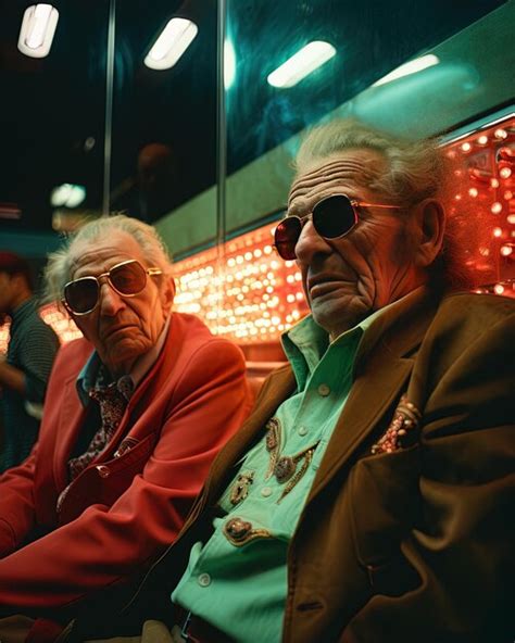 Premium Ai Image Two Men Wearing Sunglasses Sit On A Train