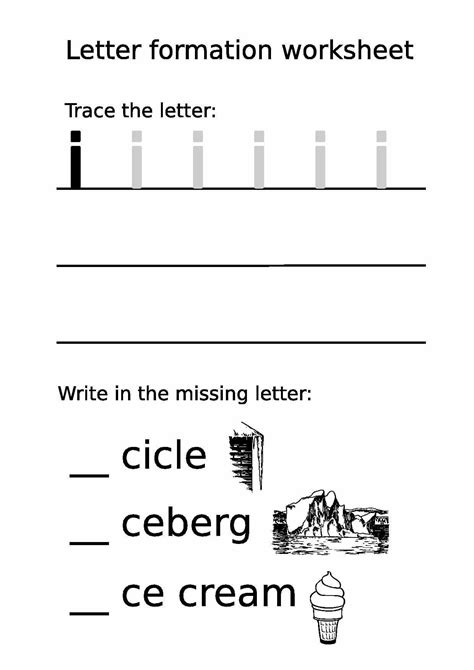 Alphabet Formation Worksheets – Letter Worksheets