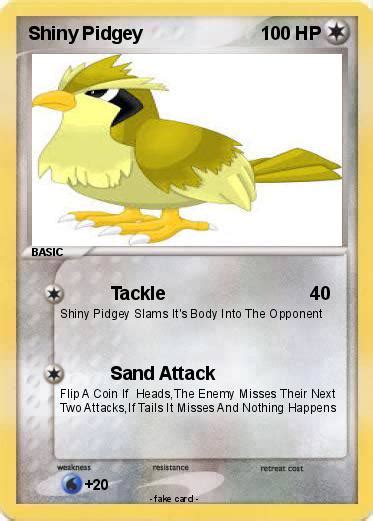 Pokémon Shiny Pidgey 4 4 - Tackle - My Pokemon Card