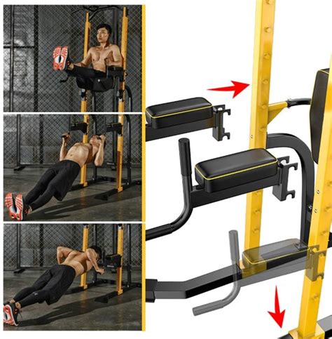 Zenova Power Tower Pull Up Bar Station Workout Dip Station Multi