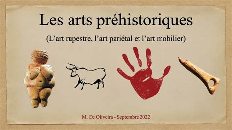 Les arts préhistoriques Art rupestre art pariétal et art mobilier