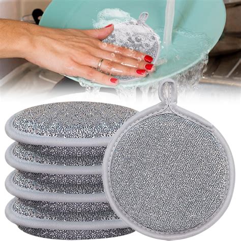 Sided Dishwashing Sponge Double Sided High Elastic Cleaning Supplies Wire Household Cleaning