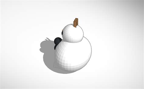 3d Design Fat Olaf Tinkercad