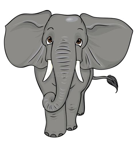 Éléphant de dessin animé illustration stock Illustration du défenses