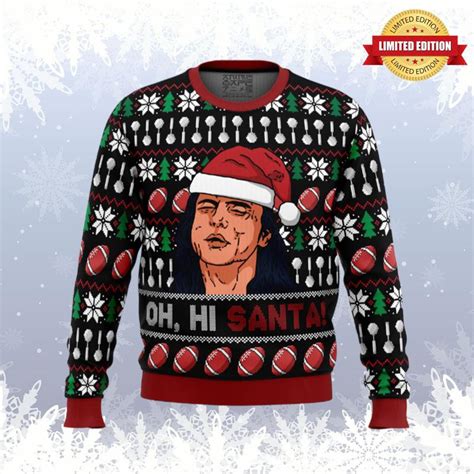 Oh Hi Santa The Room Ugly Sweaters For Men Women Rugcontrol