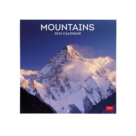 Calendario 2024 Da Parete 30 X 29 Cm MOUNTAINS Legami 2023 Libraccio It