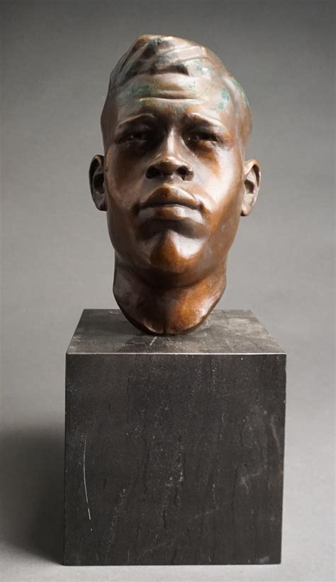 Lot Attributed To James E Lewis American 1923 1997 Bronze Bust Of