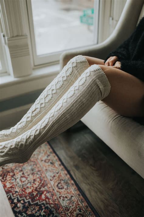 Cozy Cable Knit Over The Knee Socks Cable Knit Socks Over Knee