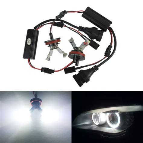 Kit Angel Eyes Led H W Phare Avant Blanc Pour Bmw S Ries E E