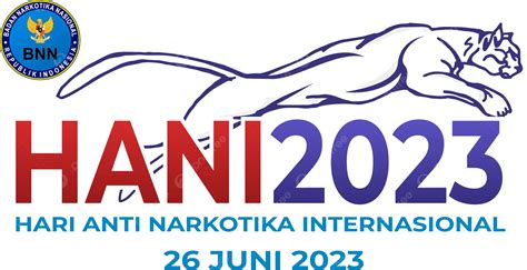 Gambar Logo Rasmi Hari Anti Dadah Antarabangsa 2023 Dan Hani Vektor