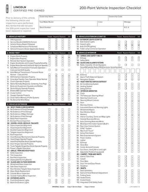 Brake And Light Inspection Checklist Shelly Lighting