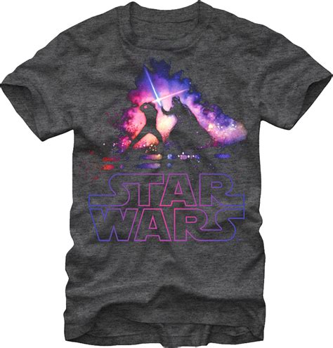 Darth Vader Vs Luke Skywalker Light Saber Fight Star Wars T Shirt