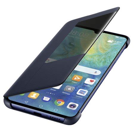 Official Huawei Mate 20 Smart View Flip Case Blue