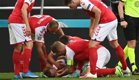 Denmark Star Christian Eriksen Stable After Collapse On Pitch During A