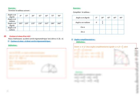 SOLUTION Cours Math Trigonom Trie Et Mesure De Grandeurs 2 Me Sciences