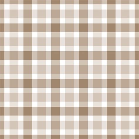 Tartan Seamless Pattern Plaid Vector With Pastel Brown Tones Design For