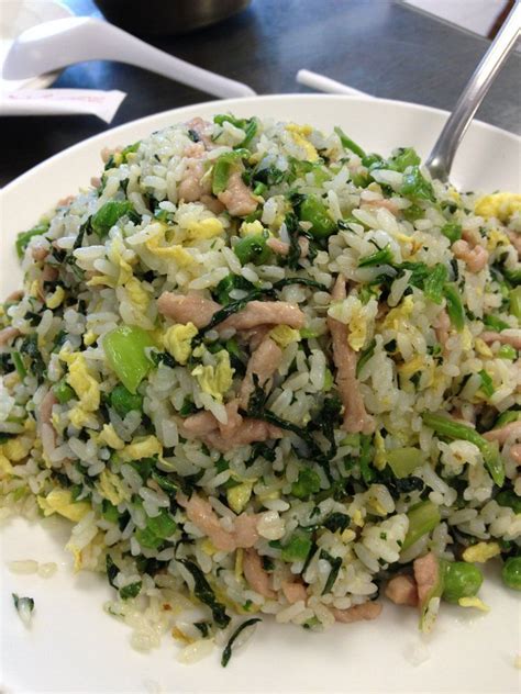 Hokkien Mustard Fried Rice Cooked In A Rice Cooker Mustard Greens