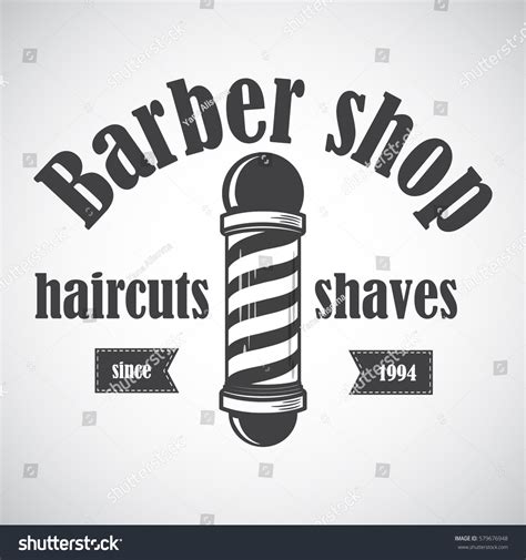 Old Fashioned Vintage Barber Shop Pole Stock Vector (Royalty Free ...