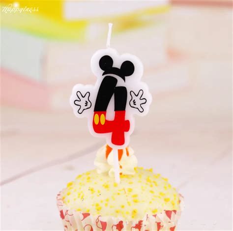 Pc Birthday Candle Mickey Minnie Mouse Candle Anniversary Cake