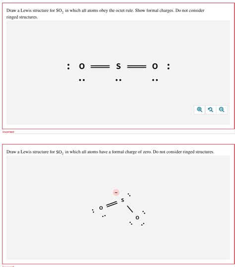 Lewis Structure For So2 With Formal Charges Of Zero