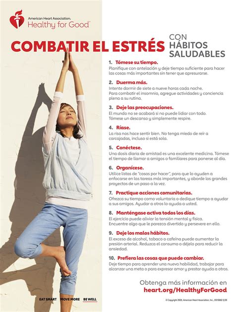 Combata El Estres Con Habitos Saludables American Heart Association