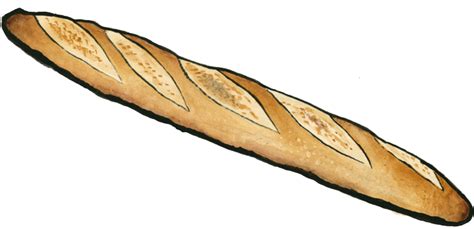 French Bread Slice Bakery Loaf Baguette Fresh PNG Picture