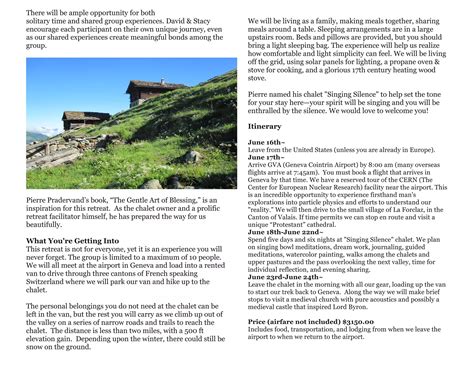 Switzerland Retreat -online format | PDF