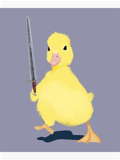 Duck With A Sword Sticker For Sale By Ru En Redbubble