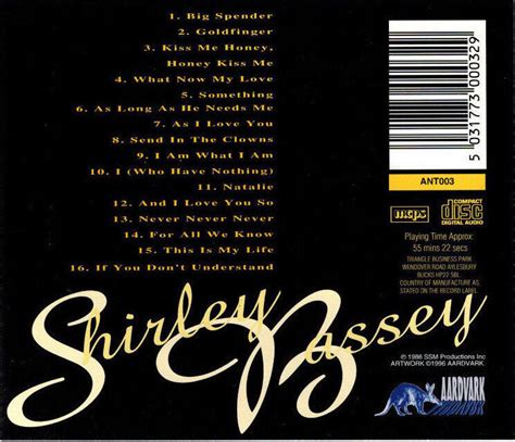 SHIRLEY BASSEY I Am What I Am Her Greatest Performances CD 1996 EBay