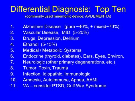 Ptsd Differential Diagnosis