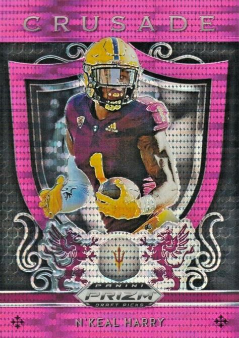 2019 Panini Prizm Draft Picks Crusade Prizms Pink Pulsar 8 N Keal