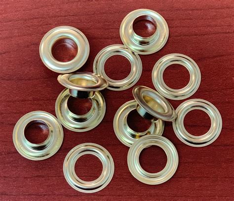 2 Brass Grommets And Washers With Brass Finish Gvdirect