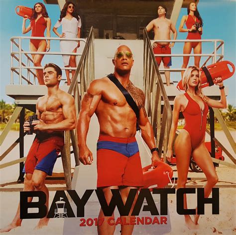 Baywatch Cast Photo: A Rock on a Beach with Some Babes