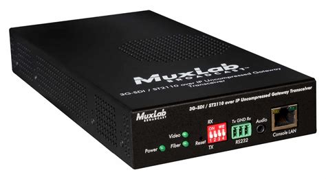 3G SDI ST2110 Over IP Gateway Tranceiver UTP Muxlab Dealer Portal