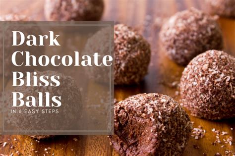 Dark Chocolate Bliss Balls Individual Health