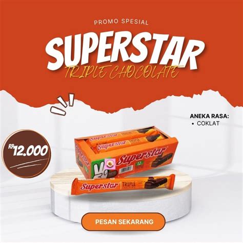 Jual Superstar Triple Chocolate Box Isi Pcs X G Shopee Indonesia