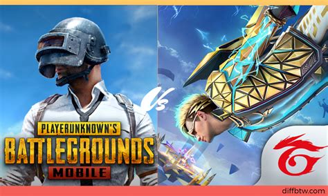 PUBG Mobile Vs Garena Free Fire DiffBTW